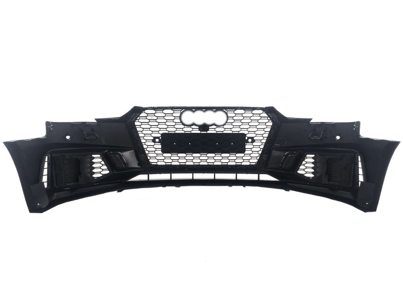 Передній бампер  ( в стилі RS4 без радарів V1 ) на Audi A4 B9 2015-2019 року