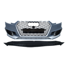 Передній бампер  ( в стилі RS4 без радарів V2 ) на Audi A4 B9 2015-2019 року