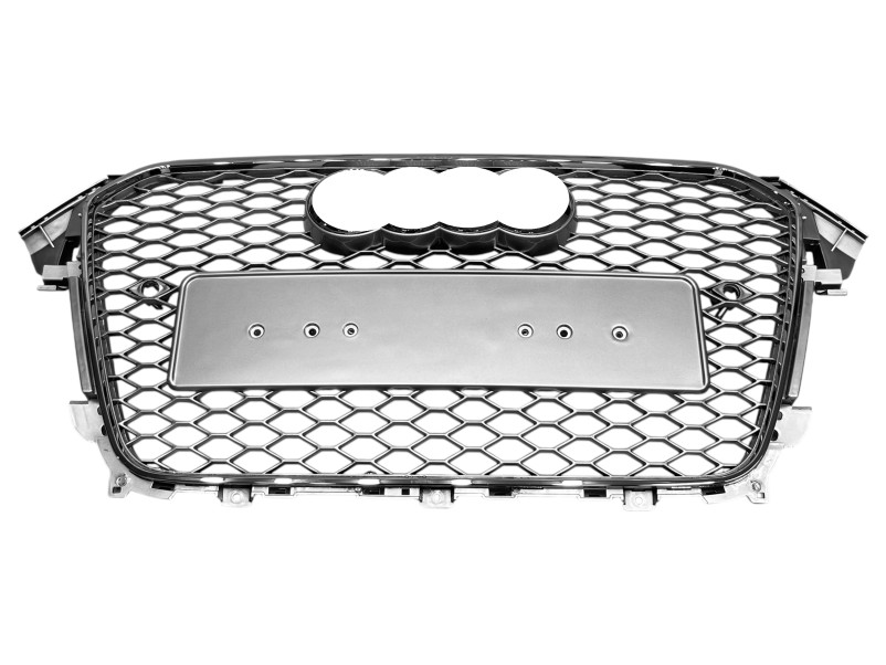 Решітка радіатора Silver Chrome ( в стилі RS4 ) на Audi A4 B8 2011-2015 року