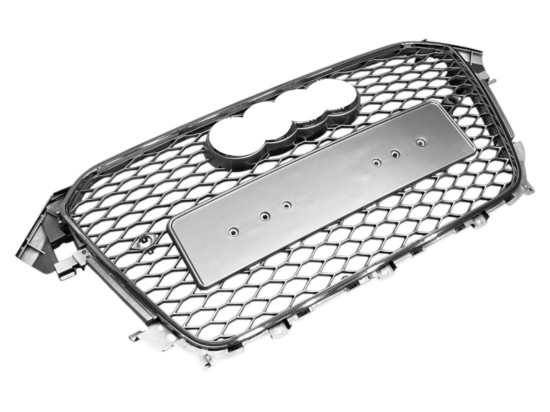 Решітка радіатора Silver Chrome ( в стилі RS4 ) на Audi A4 B8 2011-2015 року