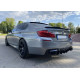 Дифузор ( заднього бампера ) Чорний глянець ( стиль M5 Competition ) на BMW 5 Series F10 / F11 2010-2017 року