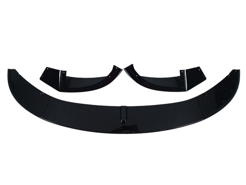 Губа ( переднього бампера ) Чорний глянець ( M-Performance ) V2  на BMW 4 Series F32 / F33 2013-2020 року