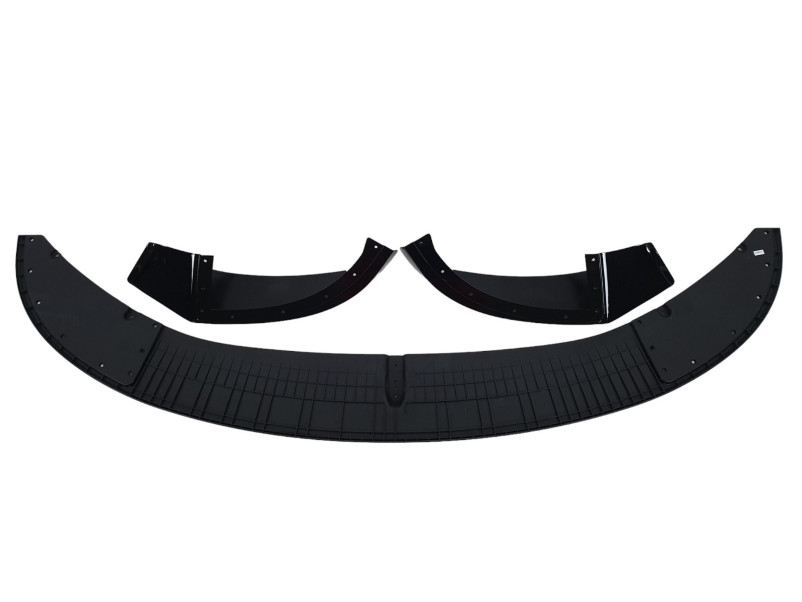 Губа ( переднього бампера ) Чорний глянець ( M-Performance ) V2  на BMW 4 Series F32 / F33 2013-2020 року