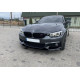 Губа ( переднього бампера ) Чорний глянець ( M-Performance ) V2  на BMW 4 Series F32 / F33 2013-2020 року