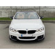 Губа ( переднього бампера ) Чорний глянець ( M-Performance ) V2  на BMW 4 Series F32 / F33 2013-2020 року