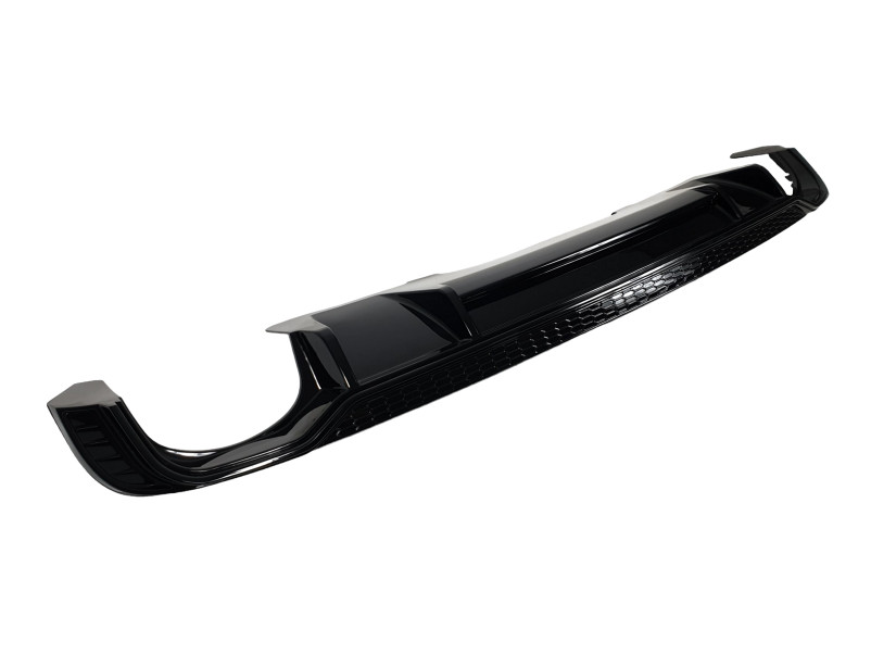 Дифузор ( заднього бампера ) Full Black / Black Pipe ( в стилі RS4 ) V1 S-Line на Audi A4 B9 2015-2019 року