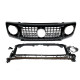 Решітка радіатора Chrome Black + рамки на фари GT на Mercedes-Benz G-Class W463 2018-2025 року