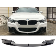 Губа ( переднього бампера ) Чорний глянець ( під M-Paket ) на BMW 3 Series F30 / F31 2011-2018 року