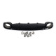 Дифузор ( заднього бампера ) Black Silver / Chrome Pipe ( в стилі RS7 ) на Audi A7 4G 2010-2014 року