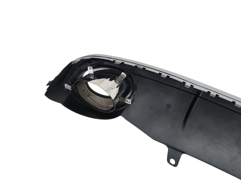 Дифузор ( заднього бампера ) Black Silver / Chrome Pipe ( в стилі RS7 ) на Audi A7 4G 2010-2014 року
