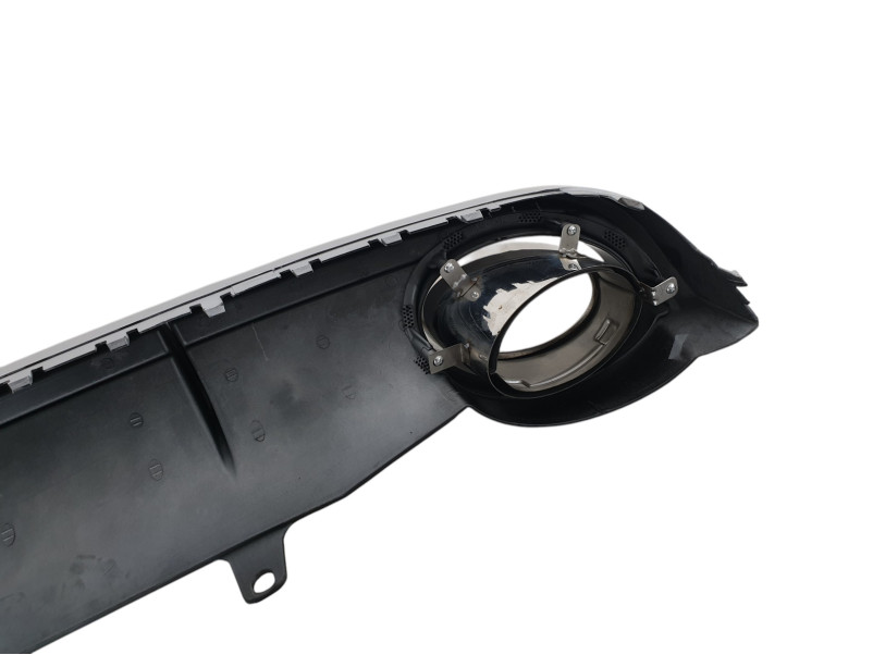 Дифузор ( заднього бампера ) Black Silver / Chrome Pipe ( в стилі RS7 ) на Audi A7 4G 2010-2014 року