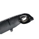 Дифузор ( заднього бампера ) Black Silver / Chrome Pipe ( в стилі RS7 ) на Audi A7 4G 2010-2014 року