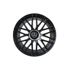 R22 Satin Black + Chrome ( різноширокі ) Диски на Mercedes-Benz GL-Class X164 2006-2009 року