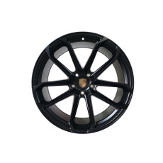 R22 Satin Black ( різноширокі ) Диски на Porsche Cayenne 958 2010-2014 року