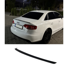 Спойлер Чорний глянець V1 на Audi A4 B8 2007-2011 року