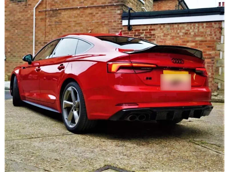 Спойлер Чорний глянець V3 на Audi A5 B9 2016-2020 року