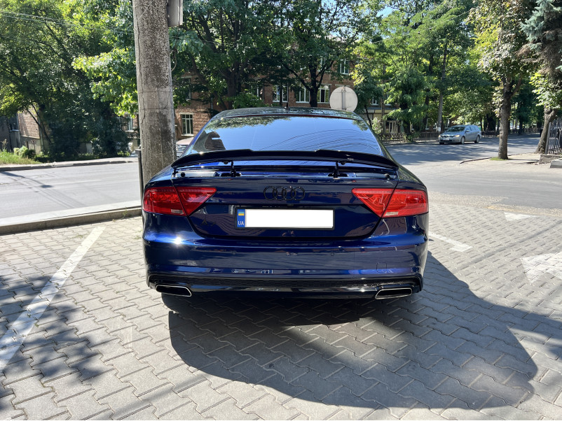 Спойлер Чорний глянець  на Audi A7 4G 2010-2014 року