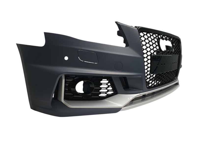 Передній бампер  ( стиль RS4 B9 ) V1 на Audi A4 B8 2007-2011 року