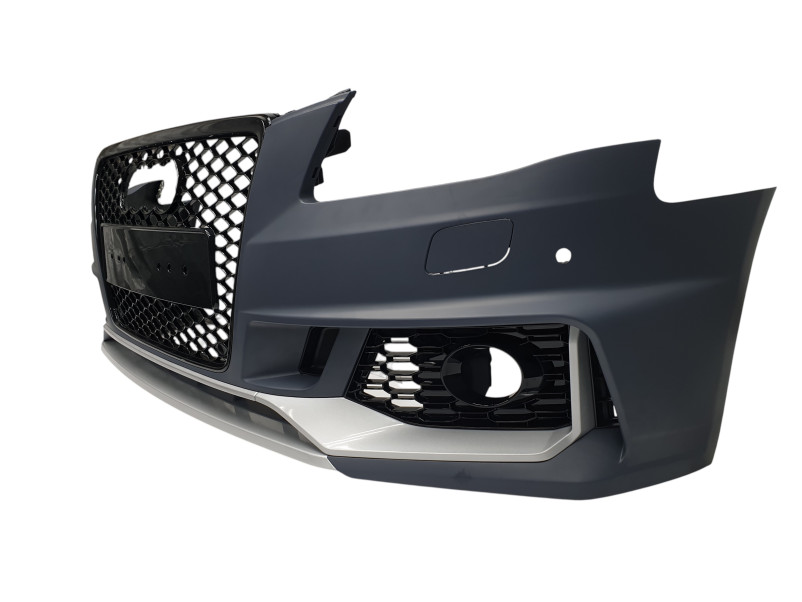 Передній бампер  ( стиль RS4 B9 ) V1 на Audi A4 B8 2007-2011 року