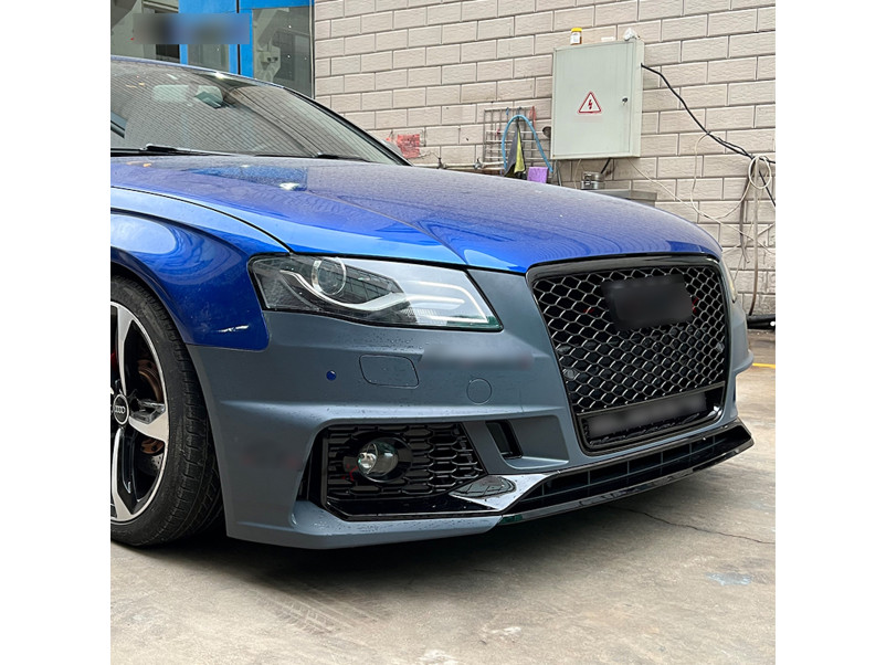 Передній бампер  ( стиль RS4 B9 ) V1 на Audi A4 B8 2007-2011 року