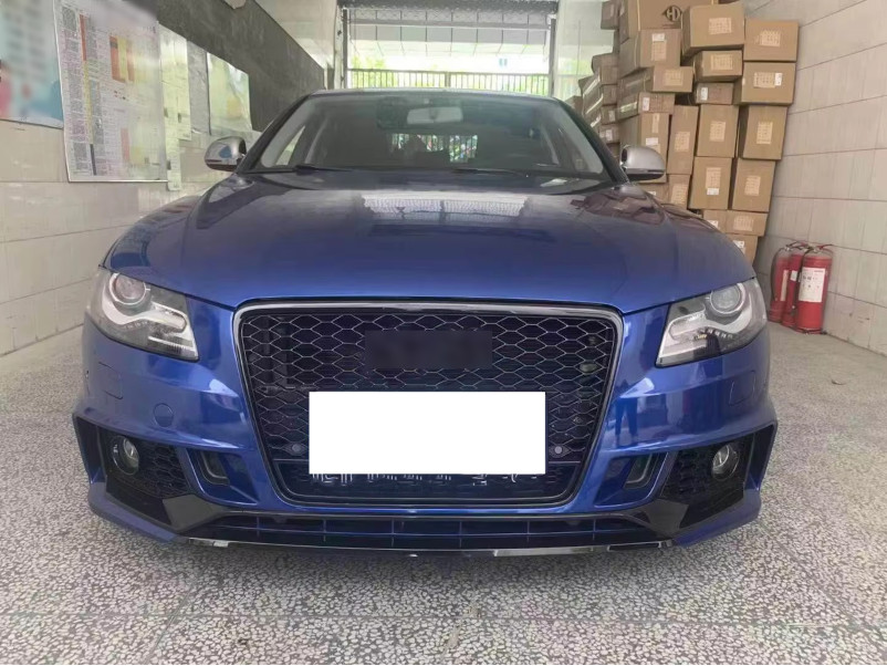 Передній бампер  ( стиль RS4 B9 ) V1 на Audi A4 B8 2007-2011 року