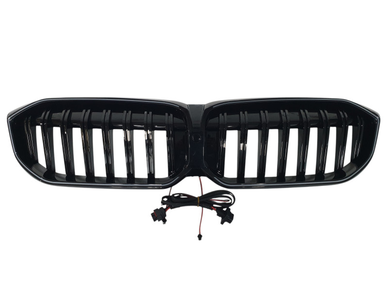 Ніздрі Чорний глянець LED ( Iconic Glow ) 1bar на BMW 3 Series G20 / G21 2022-2024 року