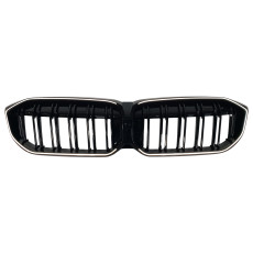 Ніздрі Чорний глянець LED ( Iconic Glow ) 2bar на BMW 3 Series G20 / G21 2022-2024 року