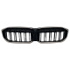 Ніздрі Чорний глянець LED ( Iconic Glow ) 2bar на BMW 3 Series G20 / G21 2022-2024 року