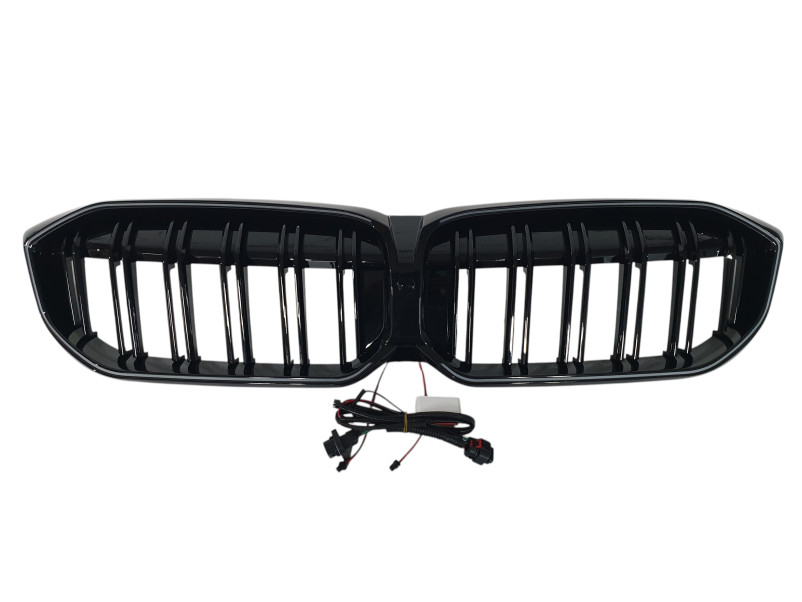 Ніздрі Чорний глянець LED ( Iconic Glow ) 2bar на BMW 3 Series G20 / G21 2022-2024 року