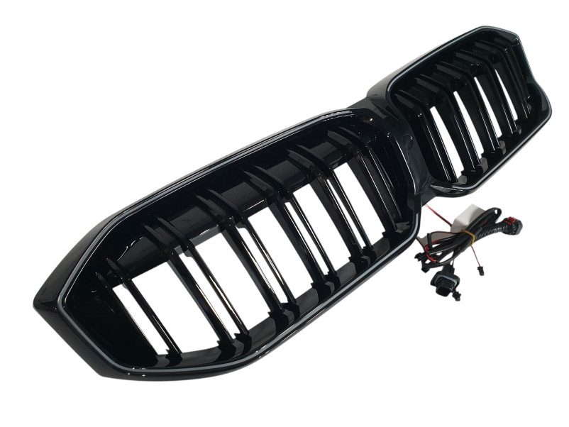 Ніздрі Чорний глянець LED ( Iconic Glow ) 2bar на BMW 3 Series G20 / G21 2022-2024 року