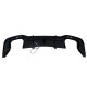 Дифузор ( заднього бампера ) Full Black / Black Pipe ( в стилі S5 + Led стоп ) S-Line на Audi A5 B9 2020-2025 року