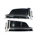 Решітки в бампер Black Silver ( стиль S5 ) S-Line на Audi A5 B9 2016-2020 року