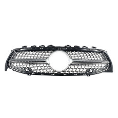 Решітка радіатора Silver ( з місцем під камеру ) Diamond на Mercedes-Benz CLA-Class C118 2019-2023 року