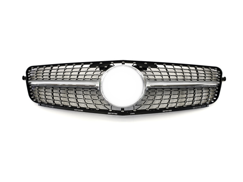 Решітка радіатора Silver Diamond на Mercedes-Benz C-Class W204 2007-2014 року