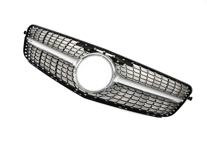 Решітка радіатора Silver Diamond на Mercedes-Benz C-Class W204 2007-2014 року