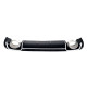 Дифузор ( заднього бампера ) Black Silver / Chrome Pipe ( в стилі RS3 ) Hatchback на Audi A3 8V 2012-2016 року