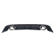 Дифузор ( заднього бампера ) Black Silver / Chrome Pipe ( в стилі RS3 ) Hatchback на Audi A3 8V 2012-2016 року