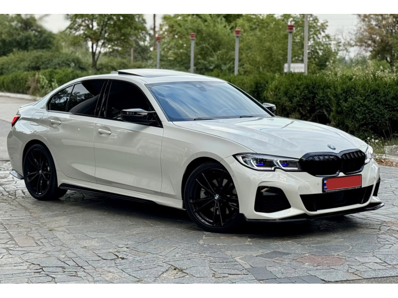 Леза на пороги Чорний глянець ( M-Performance ) на BMW 3 Series G20 / G21 2018-2022 року