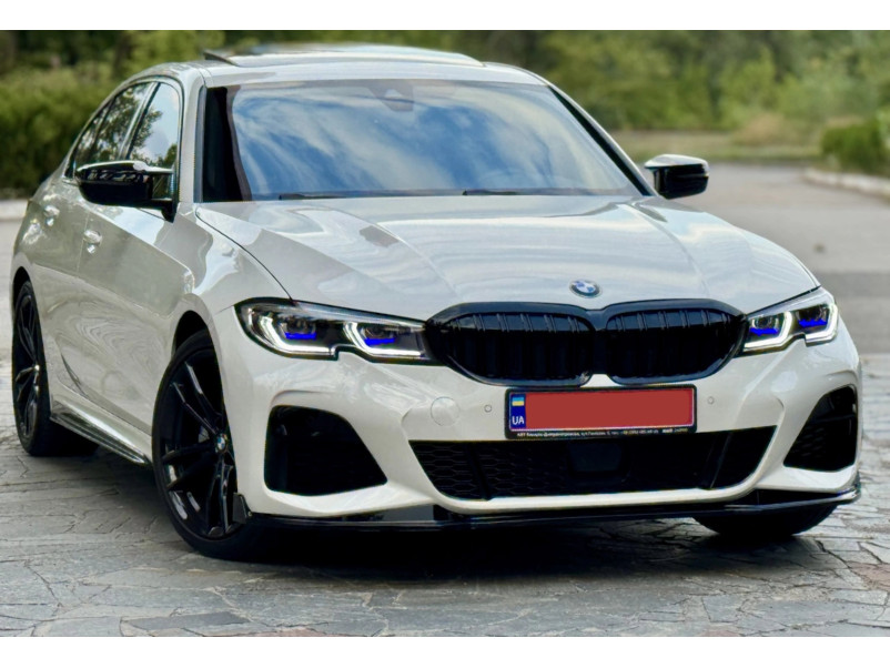 Леза на пороги Чорний глянець ( M-Performance ) на BMW 3 Series G20 / G21 2018-2022 року