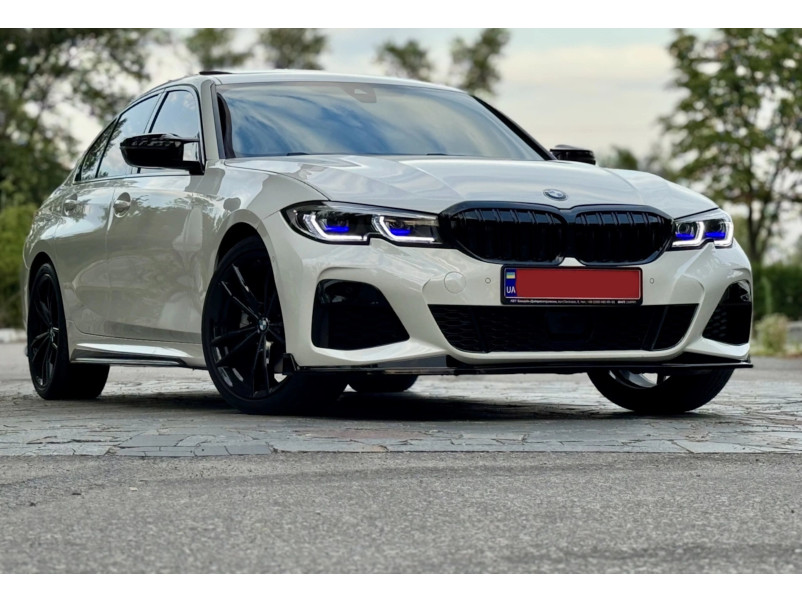 Леза на пороги Чорний глянець ( M-Performance ) на BMW 3 Series G20 / G21 2018-2022 року