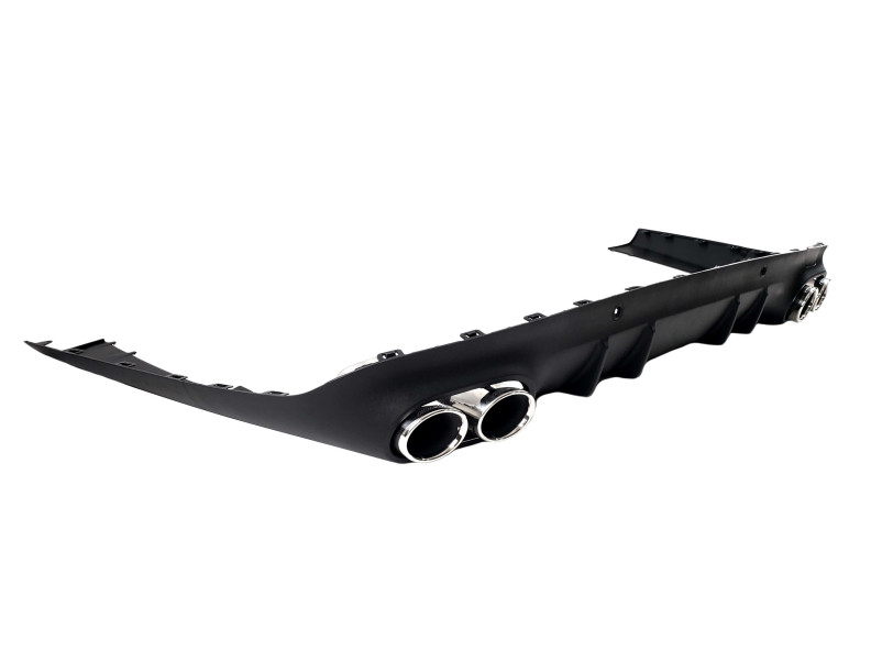 Дифузор ( заднього бампера ) Full Black / Chrome Pipe ( стиль CLS53 AMG ) на Mercedes-Benz CLS-Class C257 2018-2022 року
