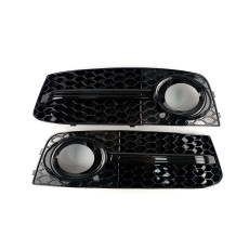 Решітки в бампер Full Black ( в стилі RS4 ) на Audi A4 B8 2007-2011 року