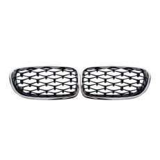 Ніздрі Diamond Black (хром рамка)  на BMW 5 Series F10 / F11 2010-2017 року