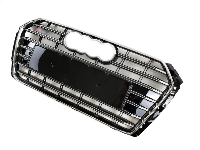 Решітка радіатора Chrome Black ( в стилі S4 ) на Audi A4 B9 2015-2019 року