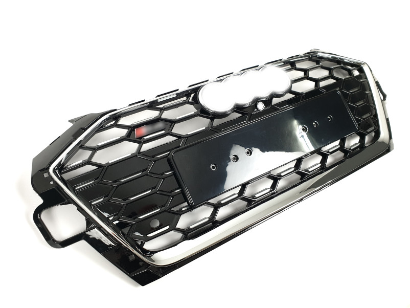 Решітка радіатора Chrome Black ( в стилі S4 ) на Audi A4 B9 2019-2023 року