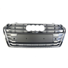 Решітка радіатора Silver Chrome ( в стилі S5 ) на Audi A5 B9 2016-2020 року
