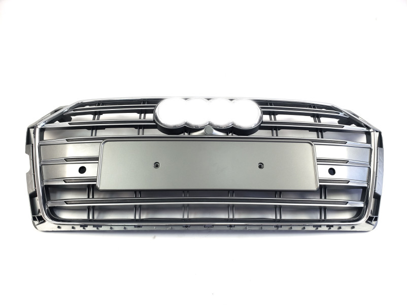 Решітка радіатора Silver Chrome ( в стилі S5 ) на Audi A5 B9 2016-2020 року