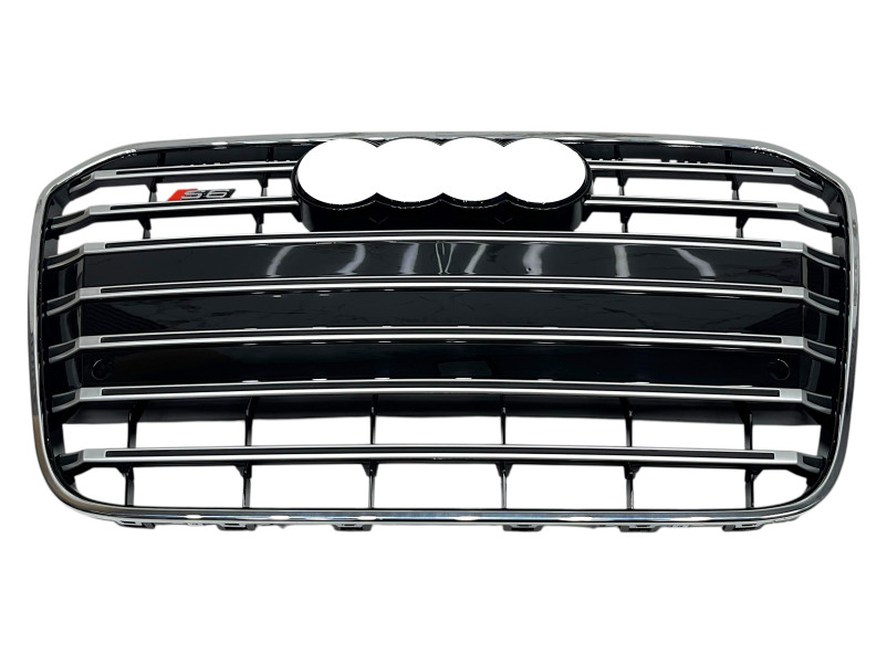 Решітка радіатора Chrome Black ( в стилі S6 ) на Audi A6 C7 2011-2014 року
