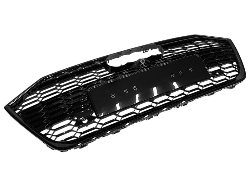 Решітка радіатора Full Black ( в стилі RS7 під камеру без радарів ) на Audi A7 4K 2017-2023 року