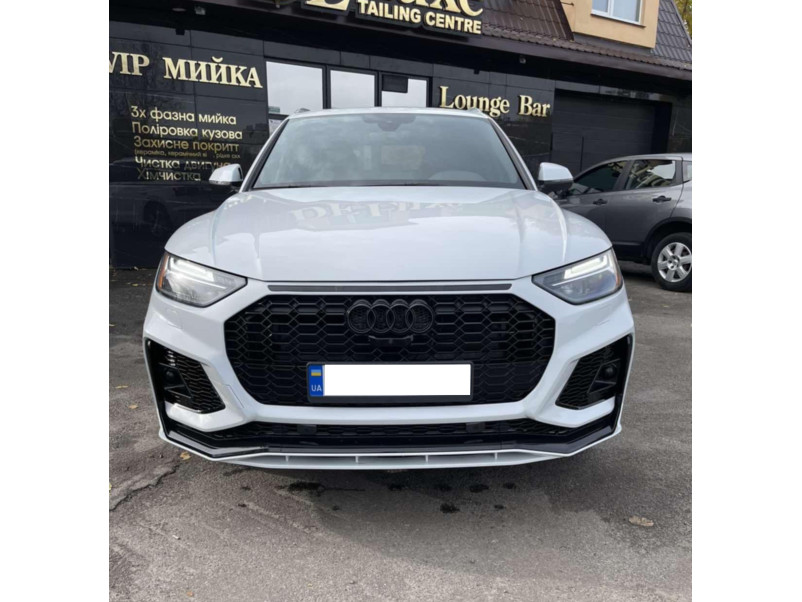 Передній бампер  ( стиль RS ) V1 на Audi Q5 80A 2020-2024 року